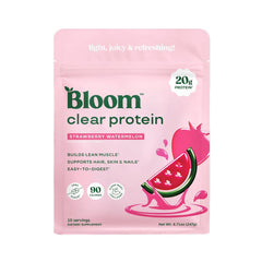 Bloom Nutrition Clear Whey Protein, Strawberry Watermelon, 10 Servings