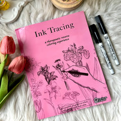 Meditative Coloring Experience – Ink Tracing Art Book