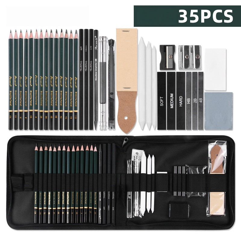 35PC Sketch & Drawing Art Kit for Beginner Art Students