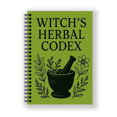 Spiral Binding Grimoire Witch's Herbal Codex