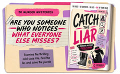 Catch the Liar: A Murder Mystery Puzzle Book - Read the File, Review the Evidence & Solve the Case