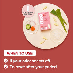 URO Boric Acid Vaginal Suppositories: Aloe-Soothing Formula for Healthy pH & Lasting Comfort