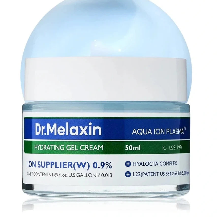 Aqua Ion Plasma Hydrating Gel Cream for Dry & Sensitive Skin, Facial Moisturizing, Korean Skincare 50ml, 1.69 fl.oz