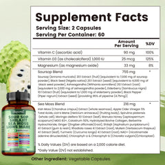 Sour Sop Shilajit Sea Moss Lion's Mane - Energy, Brain Boost, Immune Support