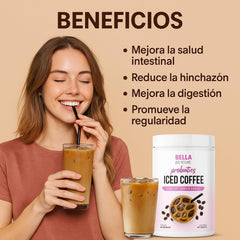 All Natural Probiotic Iced Coffee,Refreshing & Ready to Drink,Support Your Gut Every Sip,Suitable as a gift.