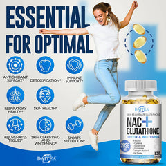 Nac Glutathione Collagen Softgel Skin Whitening Anti-Aging Antioxidant Immune US